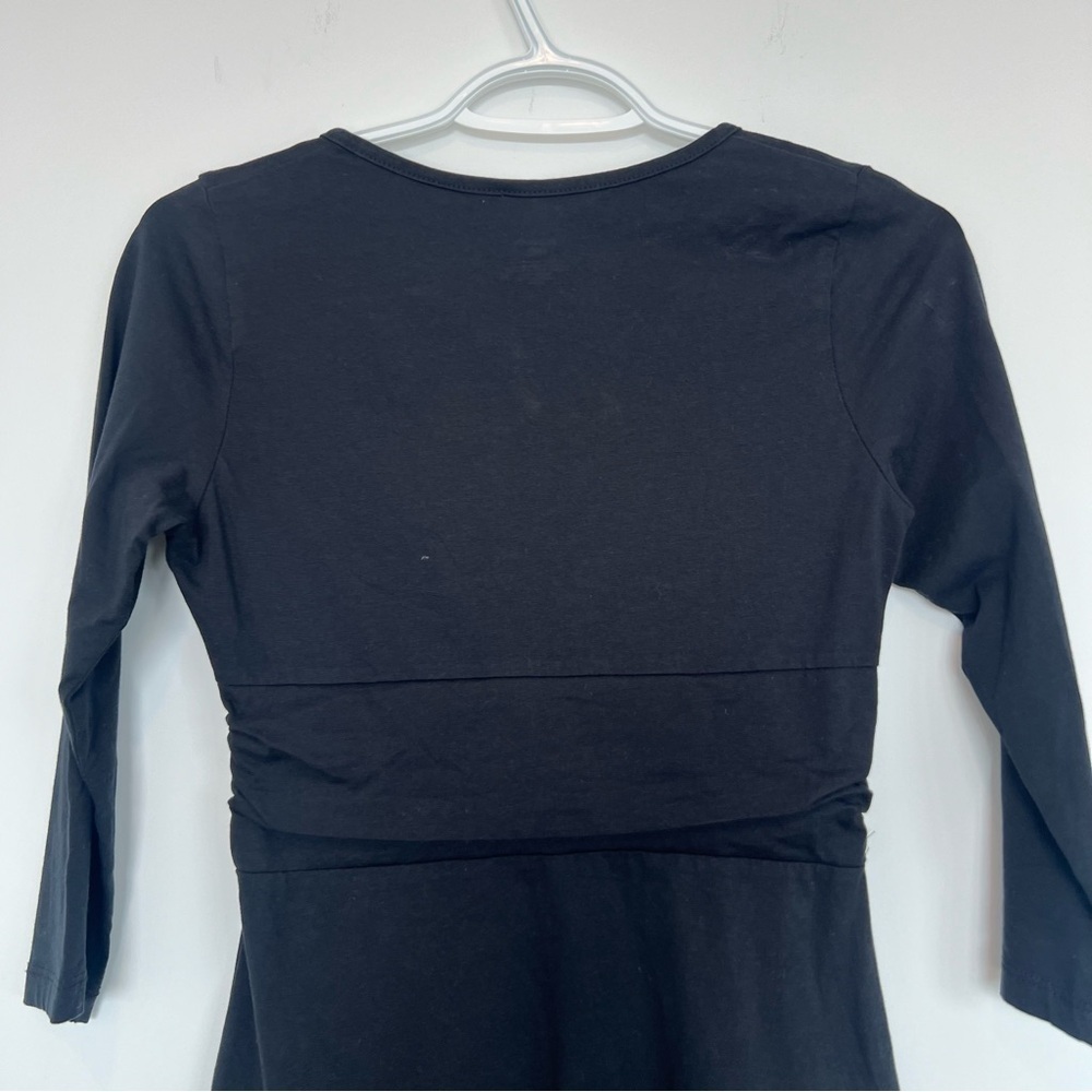 Patagonia | Margot Organic Cotton 3/4 Sleeve Dress Black Small - Picture 8 of 11